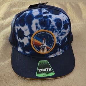 NASA -Youth Space Shuttle Tie-Dye Cap with STS-27 Mission Patch - Navy/Blue